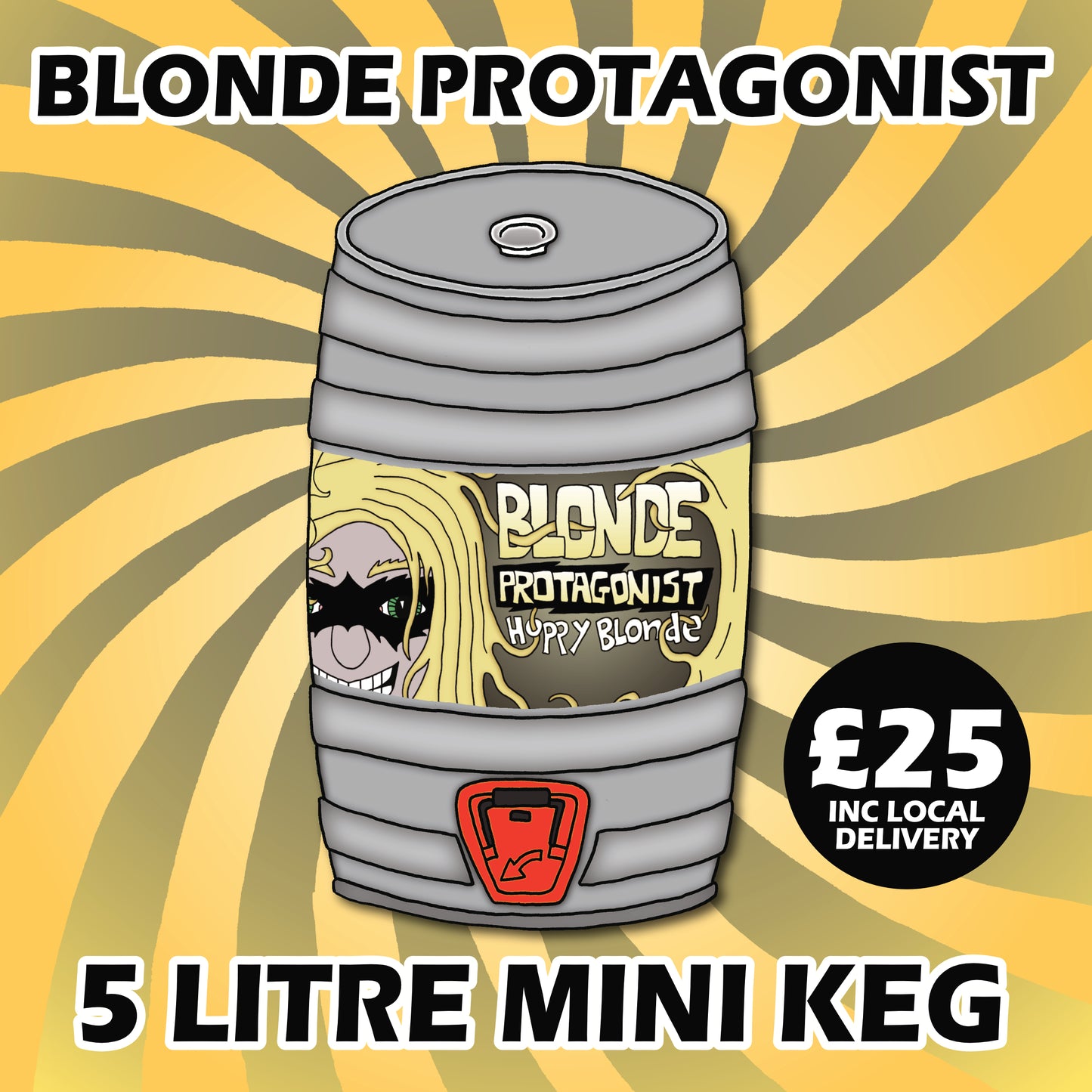 Blonde Protagonist 4.3% Blonde - 5L Mini Cask - Local delivery or pickup only